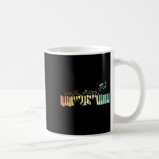 Mug Touches Clavier Anist Notes de Musique Ano (Droite)
