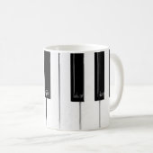 Mug Touches de clavier de piano (Devant droit)