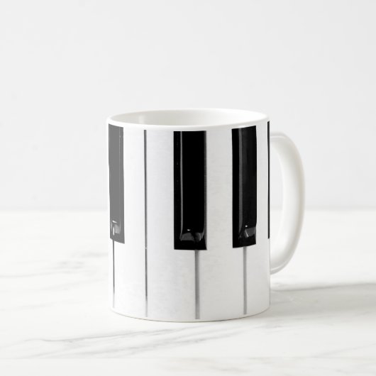 Mug Touches de clavier de piano (Devant droit)