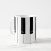 Mug Touches de clavier de piano (Devant gauche)