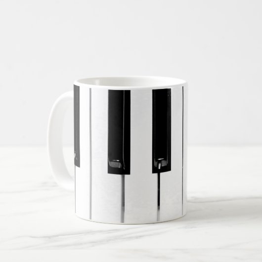 Mug Touches de clavier de piano (Devant gauche)