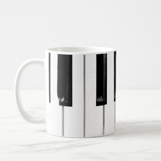 Mug Touches de clavier de piano (Gauche)