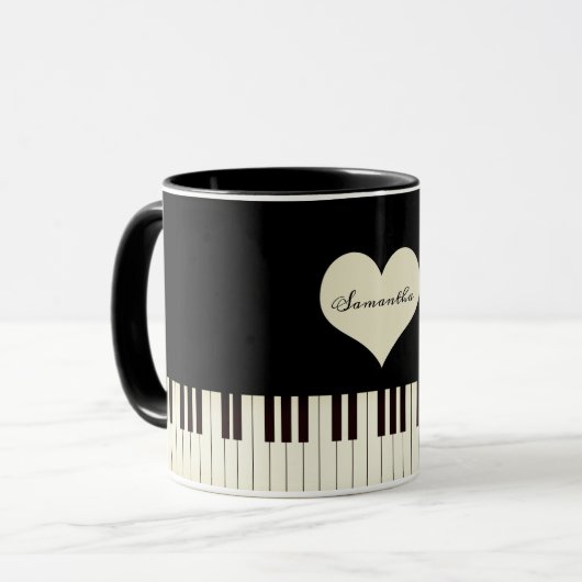 Mug Touches de piano (Devant gauche)