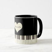 Mug Touches de piano (Devant droit)