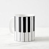 Mug Touches de piano à thème musical (Devant gauche)