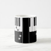Mug Touches de piano et pattes de chat (Centre)