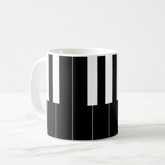Mug Touches de piano inversées (Devant gauche)