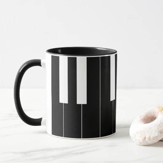Mug Touches de piano inversées (Avec donut)