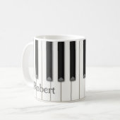 Mug Touches de piano personnalisable en 4 couleurs Mus (Devant gauche)
