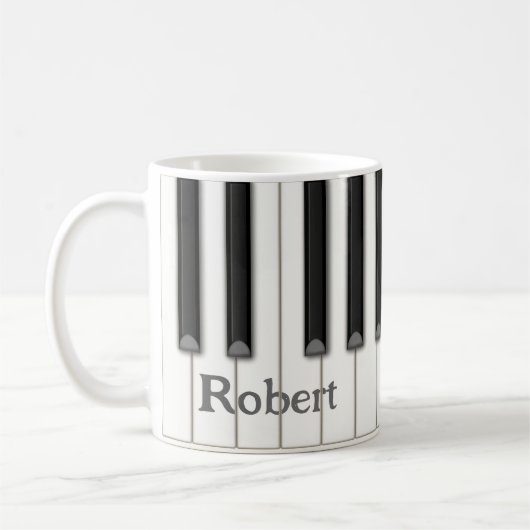 Mug Touches de piano personnalisable en 4 couleurs Mus (Gauche)