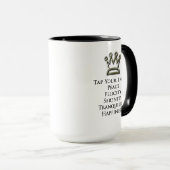 Mug Touchez votre intérieur pour hommes à droite et à (Devant droit)
