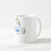 Mug Tough Comme Une Mère Unicorne Poids Femmes (Devant droit)
