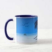 Mug Toujours Au Bord De La Plage ! Bleu (Gauche)