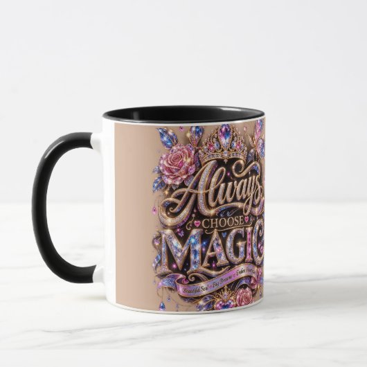 Mug Toujours choisir le design Crystal Magic Sparkle (Gauche)