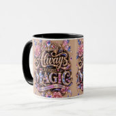 Mug Toujours choisir le design Crystal Magic Sparkle (Devant gauche)