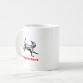 Mug Toujours en déplacement Concept amusant Impression (Devant gauche)