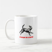 Mug Toujours en déplacement Concept amusant Impression (Gauche)