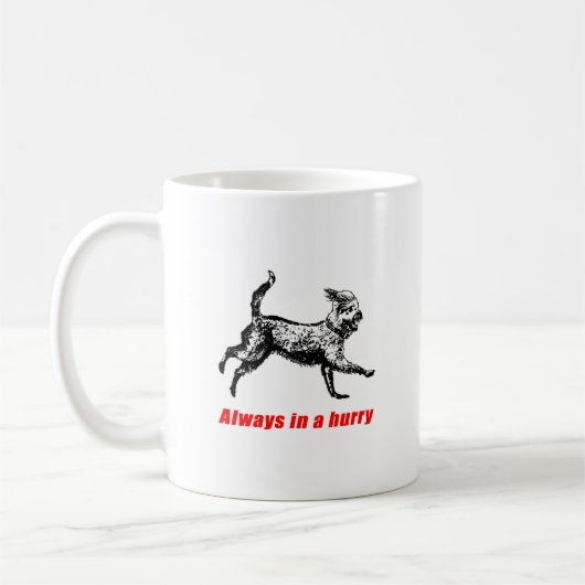 Mug Toujours en déplacement Concept amusant Impression (Gauche)