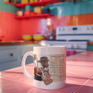 Mug Toujours en train de vous vérifier Amour de cart