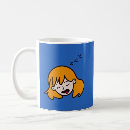 Mug Toujours endormi drôle (Gauche)