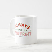 Mug Toujours Lire La Belle Impression Grossesse Révéle (Devant gauche)