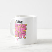 Mug Toujours lire l'impression fine Je suis enceinte a (Devant gauche)