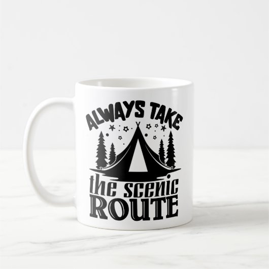 Mug Toujours Prendre La Route Pittoresque (Gauche)