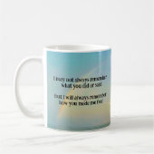 Mug "Toujours se souvenir" (Gauche)