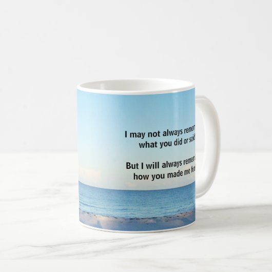 Mug "Toujours se souvenir"  (Devant droit)