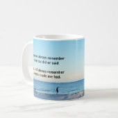 Mug "Toujours se souvenir" (Devant gauche)