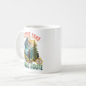 Mug Toujours suivre la route pittoresque (Devant gauche)