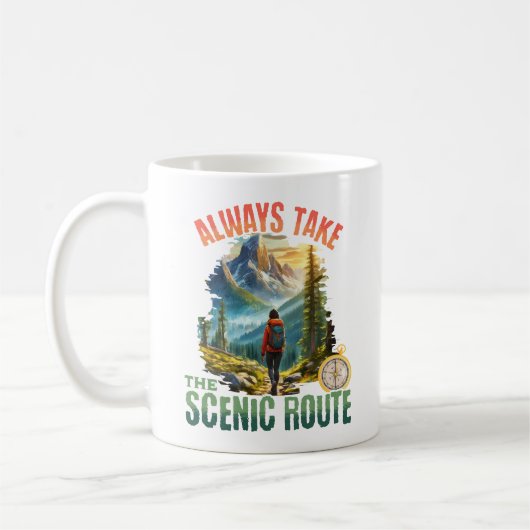 Mug Toujours suivre la route pittoresque (Gauche)