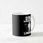 Mug Toujours Travailler Sur Mes Débarquements Drôle Se (Devant droit)