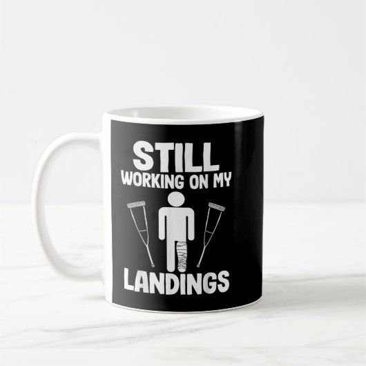 Mug Toujours Travailler Sur Mes Débarquements Drôle Se (Gauche)