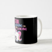 Mug Toujours Travailler Sur Mon Atterrissage Blessure  (Devant droit)