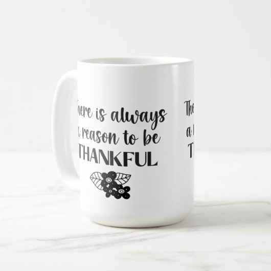 Mug Toujours Une Raison D'Être Des Fleurs Noires Génia (Devant gauche)