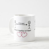 Mug Toujours unis dans la boue de coeur (Devant gauche)