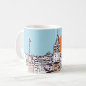 Mug Tour de Galata et quartier de Galata à Beyoglu Ist (Devant gauche)