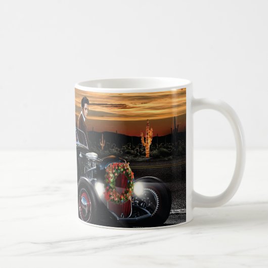 Mug Tour de joie de Noël de Marilyn et d'Elvis (Droite)