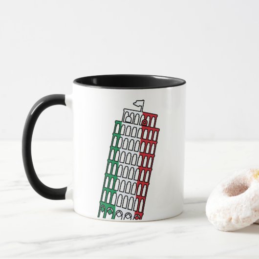 Mug Tour de Pise Crest (Avec donut)