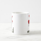 Mug Tour de Pise et Ballons rouges à air chaud (Centre)