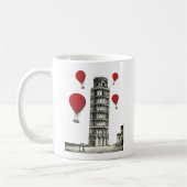 Mug Tour de Pise et Ballons rouges à air chaud (Gauche)