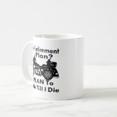 Mug Tour de régime de retraite jusqu'à moi meurs (Devant gauche)