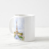 Mug Tour Eiffel à Paris au coucher du soleil nr2 (Devant gauche)