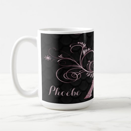 Mug Tour Eiffel Flore Rose (Gauche)