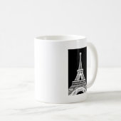 Mug Tour Eiffel noir blanc (Devant droit)
