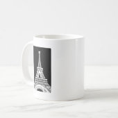 Mug Tour Eiffel noir blanc (Devant gauche)