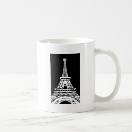 Mug Tour Eiffel noir blanc (Droite)