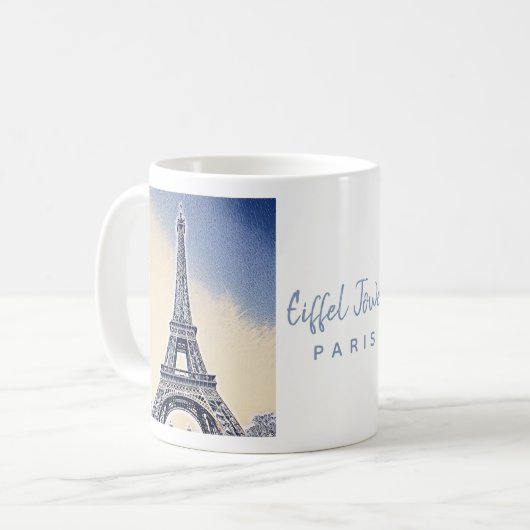 Mug Tour Eiffel Paris France (Devant gauche)