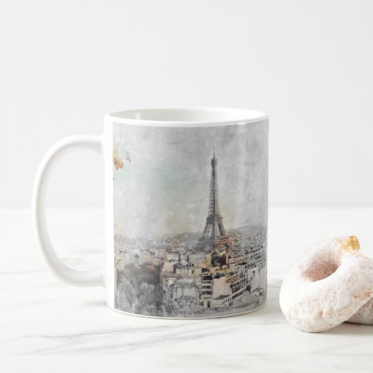 Mug Tour Eiffel. Paris, France (Avec donut)